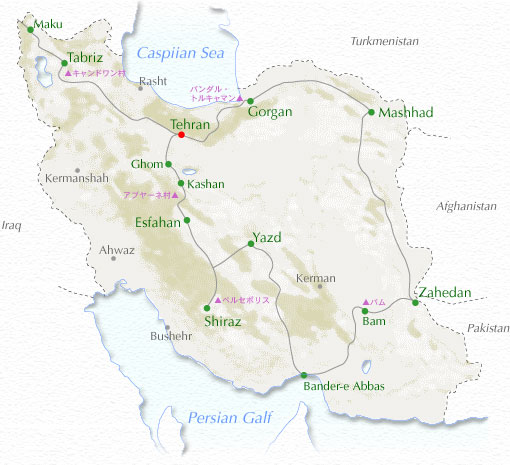 Cn}(iran map)