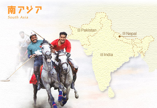 南アジアイメージと地図
