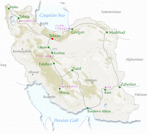 �C�����n�}(iran map)